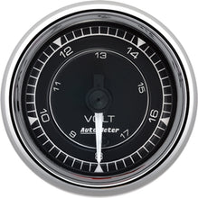 Load image into Gallery viewer, AutoMeter Chrono 2-1/16in 18V Digital Stepper Motor Voltmeter Gauge - Chrome
