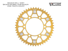 Load image into Gallery viewer, Vortex Racing V4 45 Tooth 530 Rear Sprocket - Gold