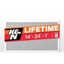 Load image into Gallery viewer, K&amp;N HVAC Filter 14 X 24 X 1 Merv 8