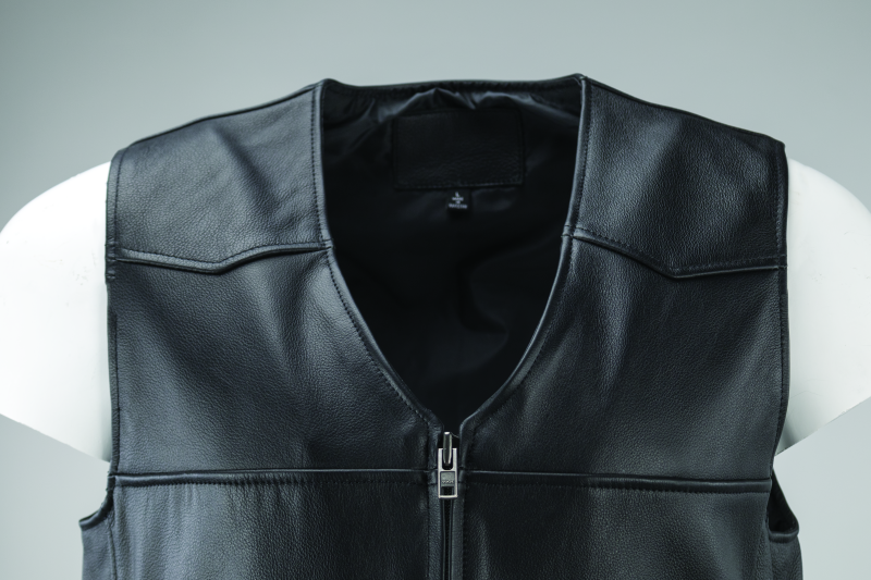 Kuryakyn By River Road Plains Leather Vest Black - Small