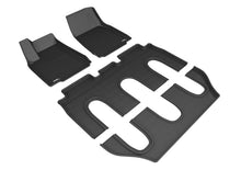 Load image into Gallery viewer, 3D MAXpider 2016-2017 Tesla Model X Non-Folding 7-Seats Kagu 1st &amp; 2nd &amp; 3rd Row Floormats - Black