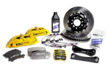 Load image into Gallery viewer, EBC Racing Ford Fiesta MK7 Yellow Apollo-4 Calipers 300mm Rotors Front Big Brake Kit
