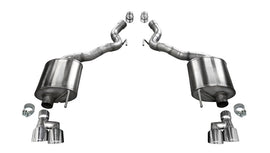 Corsa 18-20 Ford Mustang GT Convertible w/o Active Valves Sport Axle-Back w/ Polished 4in Tips