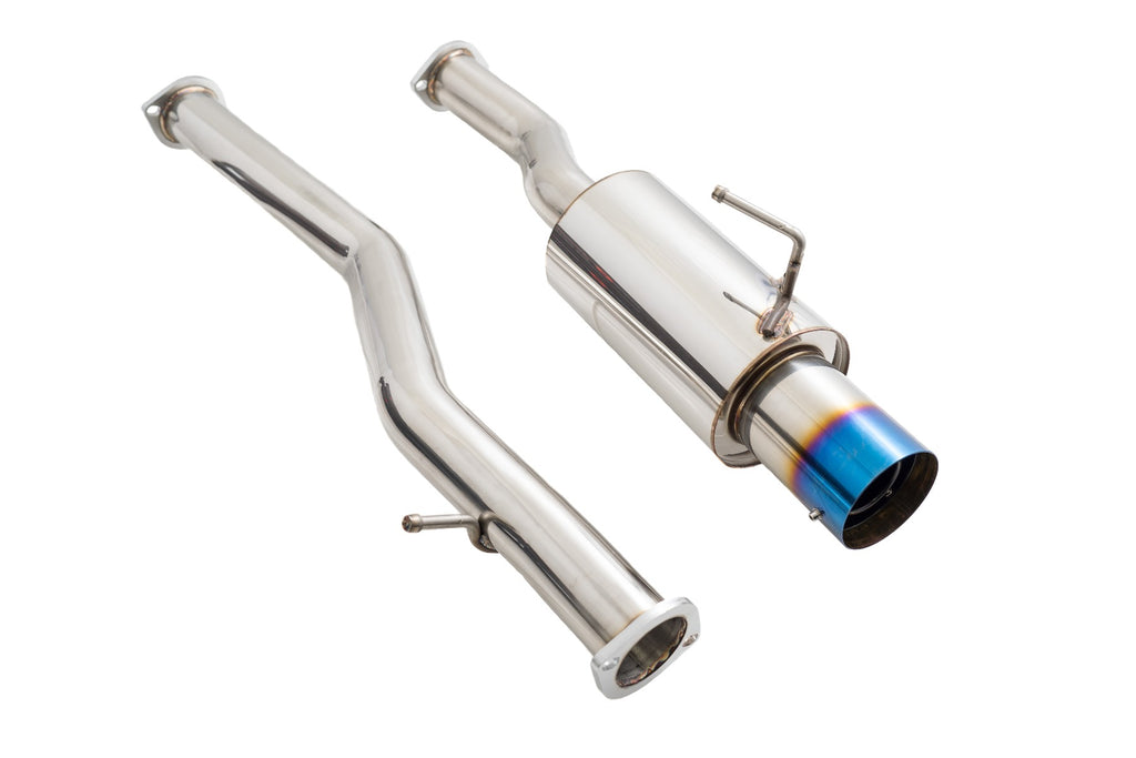 Infiniti G37 08-13 / Q60 14-15 (Coupe, RWD) Single Exit Exhaust System -- Blue Tip -- MR-CBS-N7Z-DS-BT + LWT-XT-1610