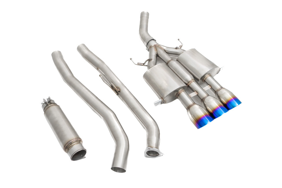 Honda Civic Type-R (FK8) 2017+ Cat-Back Exhaust System (Burnt Tips) -- MR-CBS-HC17R-BT