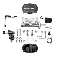Load image into Gallery viewer, Wilwood MOPAR Compact Tandem M/C Kit w/ P-Valve &amp; Pushrod 1in Bore - Chrome Powdercoat