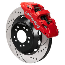 Load image into Gallery viewer, Wilwood Ford Mustang II Ford Aero6 Front Brake Kit w/ 14.00in Drilled &amp; Slotted Rotor - Red