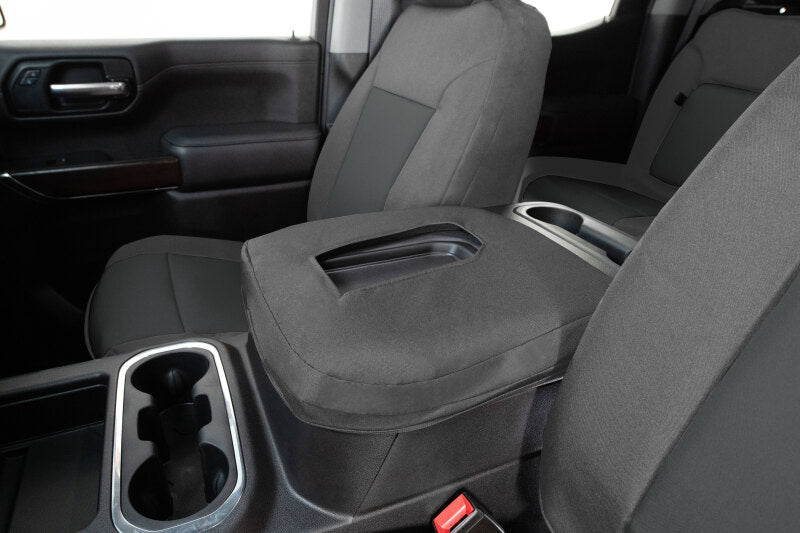 Covercraft 21-24 Chevrolet Tahoe/ Endura PrecisionFit Custom Front Row Seat Covers - Silver/Charcoal