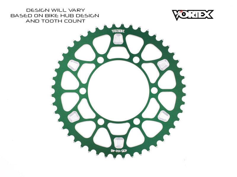 Vortex Racing V4 47 Tooth 530 Rear Sprocket - Green