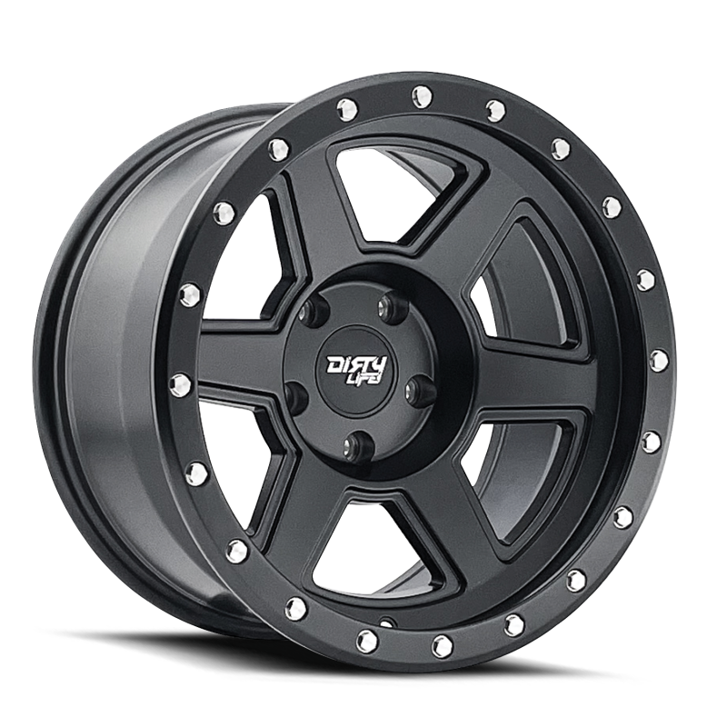 Dirty Life Compound 9315 20x9 / 6-139.7 BP / -12mm Offset / 106mm Hub Matte Black Wheel