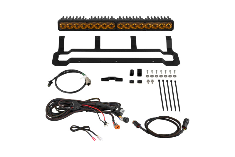 Diode Dynamics 4Runner 2025 TRD Pro Grille SS20 Pro Yellow Driving