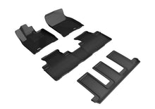 Load image into Gallery viewer, 3D MAXpider 2018-2020 Lexus RXL Kagu 1st &amp; 2nd &amp; 3rd Row Floormats - Black