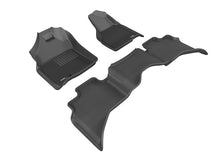 Load image into Gallery viewer, 3D MAXpider 2009-2012 Dodge Ram 1500 Quad Cab Kagu 1st &amp; 2nd Row Floormats - Black