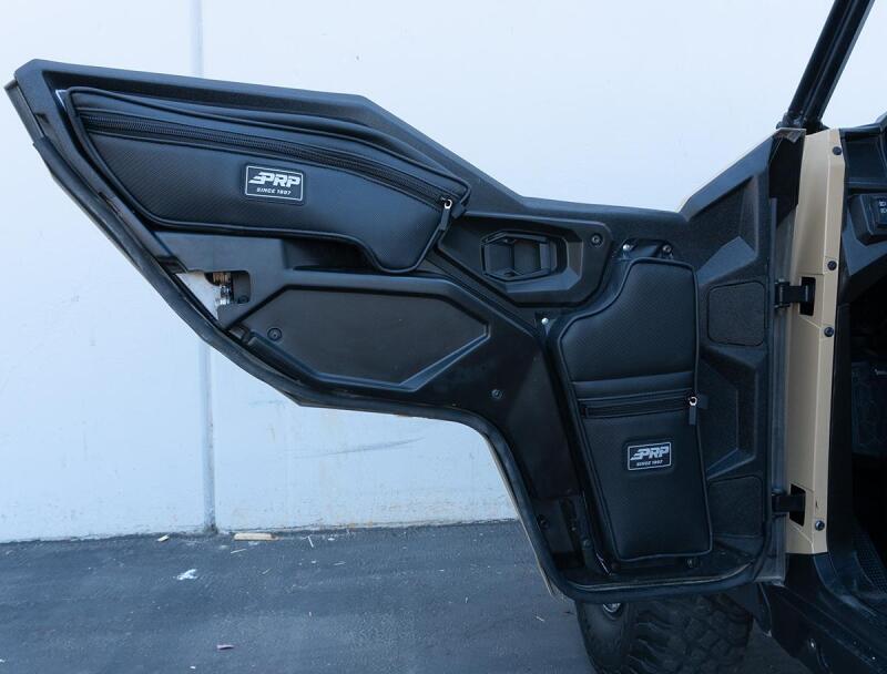 PRP Seats 2016+ Polaris General Front Lower Door Bags w/Knee Pad - Pair