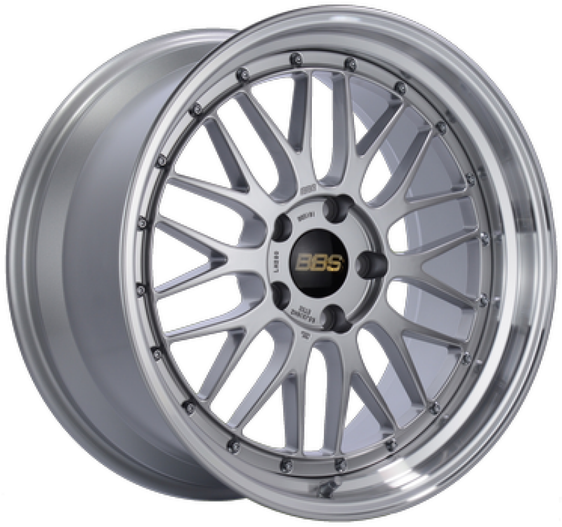 BBS LM 20x10.5 5x112 ET15 Diamond Silver Wheel 80mm PFS/Clip Required