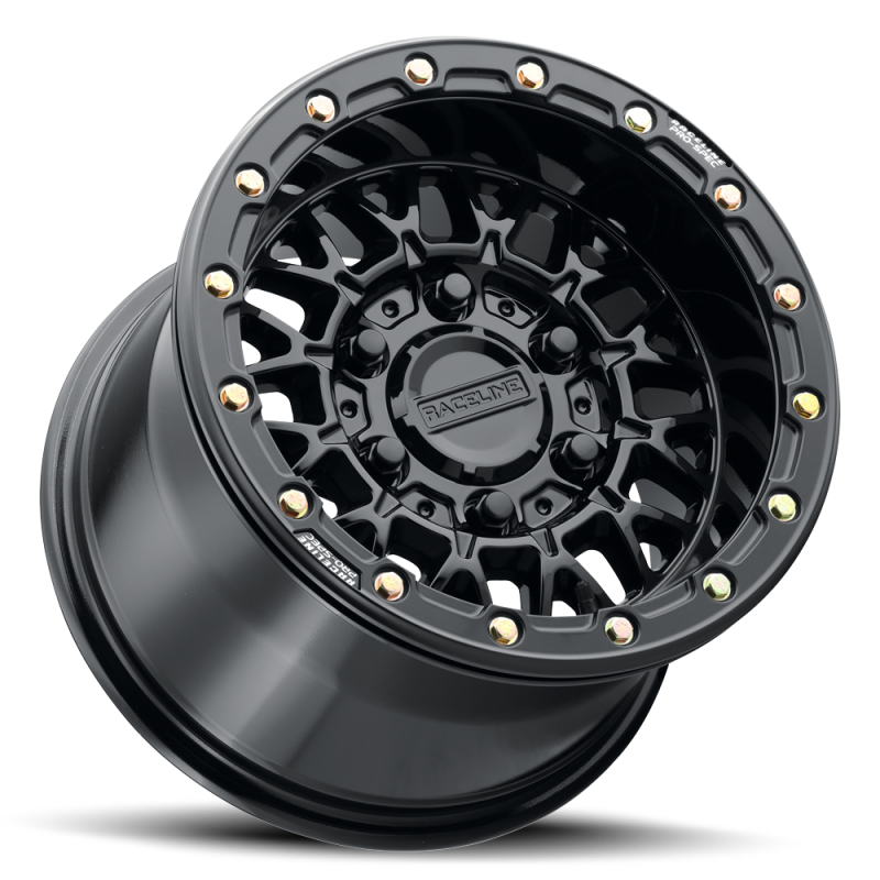 Raceline A15 Omega 15x7in / 5x114.3 BP / 25mm Offset / 68mm Bore - Gloss Black