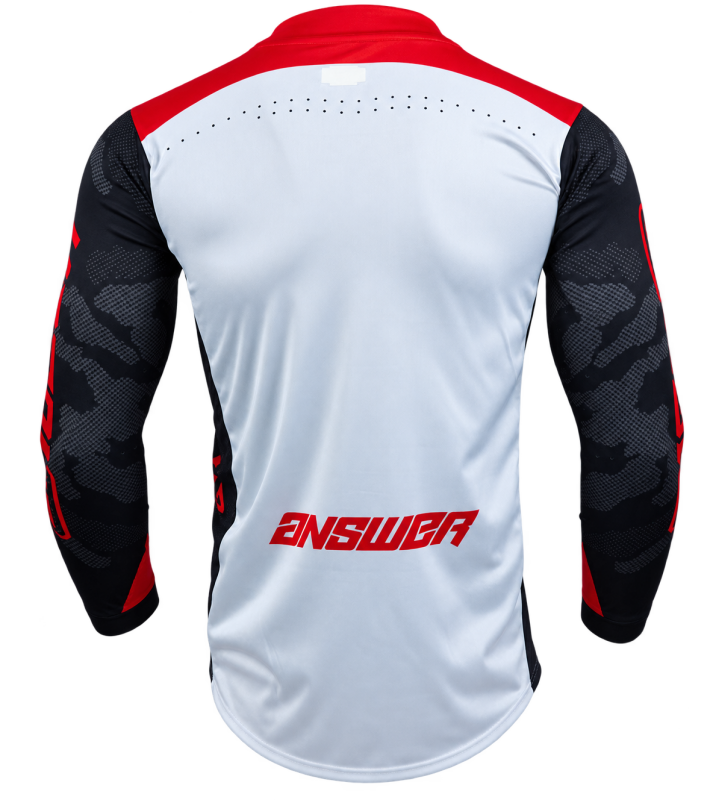 Answer  Elite Camo Jersey Red/White/Black - Small