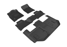 Load image into Gallery viewer, 3D MAXpider 2015-2020 Chevrolet Suburban Kagu 1st &amp; 2nd &amp; 3rd Row Floormats - Black