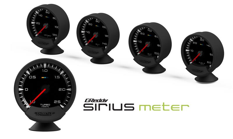 GReddy Sirius Meter - Water Temp 0/120 (Deg.C) 74mm Analog Gauge (w/Water Temp Sensor & Harness Set)
