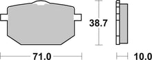 Load image into Gallery viewer, Brembo OE 90-93 Moto-Guzzi NTX 750cc Sinter Brake Pad - Front
