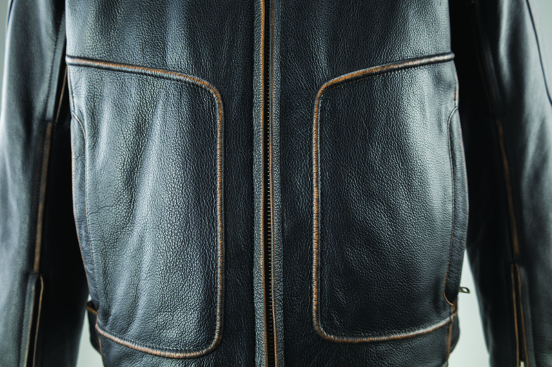 Kuryakyn By River Road Hoodlum Vintage Leather Jacket Black - Small