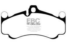Load image into Gallery viewer, EBC 10-12 Porsche 911 (997) (Cast Iron Rotor only) 3.8 GT3 Yellowstuff Front Brake Pads