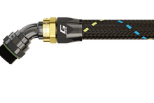 Load image into Gallery viewer, GReddy AN10 45 DEGREE ORB MALE BLACK/GOLD ANODIZED