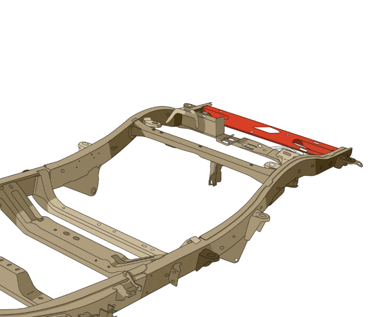 RustBuster 04-12 Chevy Colorado Crew Cab / GMC Canyon Crew Cab Spare Tire Crossmember