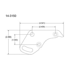 Load image into Gallery viewer, Peterson Fluid Systems Chevrolet Small Block Mount Blade - Left Side Mount PVMT LM