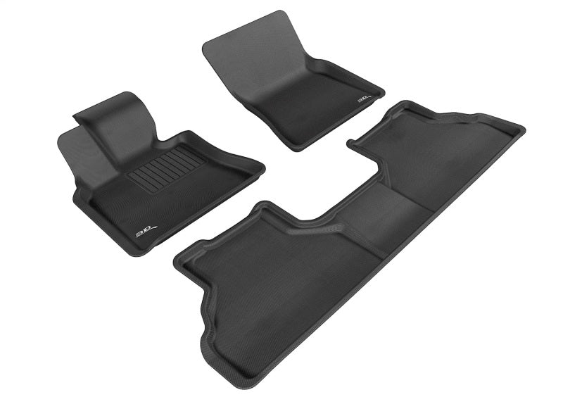 3D MAXpider 2008-2020 BMW X6 E71 Kagu 1st & 2nd Row Floormats - Black
