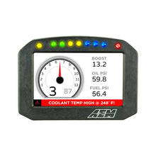 Load image into Gallery viewer, AEM CD-5LG Carbon Logging Flush Digital Dash Display w/ Internal 20Hz GPS &amp; Antenna