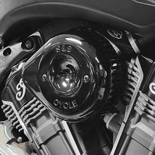 Load image into Gallery viewer, S&amp;S Cycle 20-25 Indian Challenger &amp; Pursuit Models Air Cleaner Kit w/ Gloss Black Teardrop