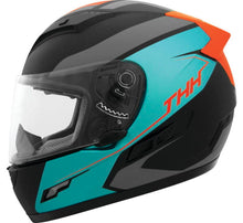 Load image into Gallery viewer, THH Helmets TS-80 Vision Orange/Turquoise - XS