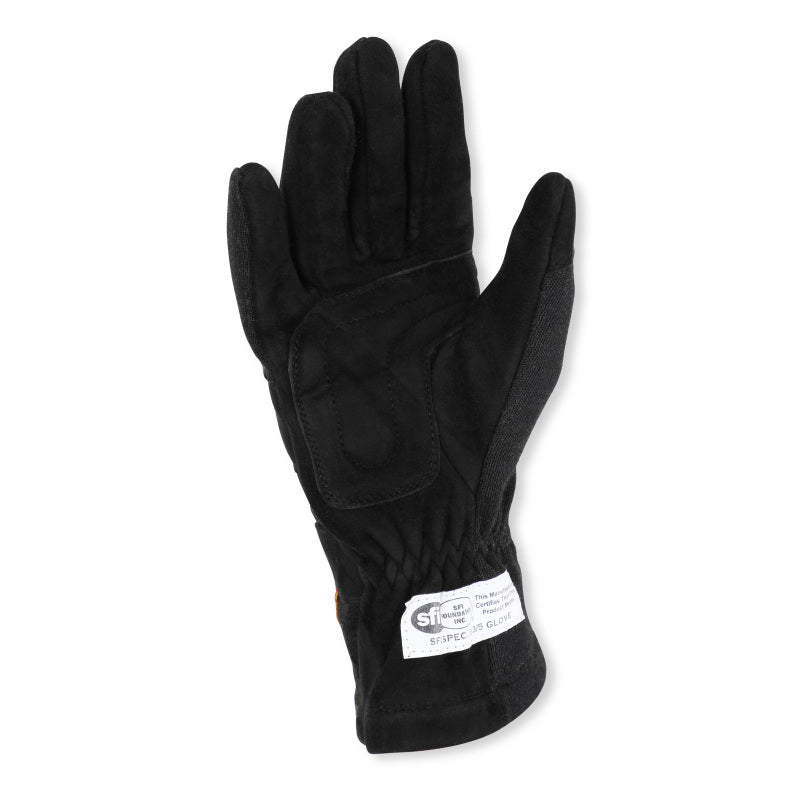 RaceQuip Black 2-Layer SFI-5 Glove - XSmall