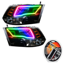 Load image into Gallery viewer, Oracle 09-17 RAM 1500 TRX/SLT Quad Pre-Assembled Headlights - Blk Housing - ColorSHIFT SEE WARRANTY