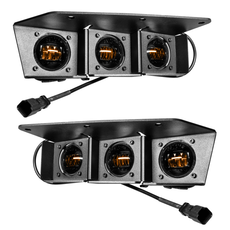 Oracle High 21-22 Ford Bronco Triple LED Fog Light kit for Steel Bumper NO RETURNS