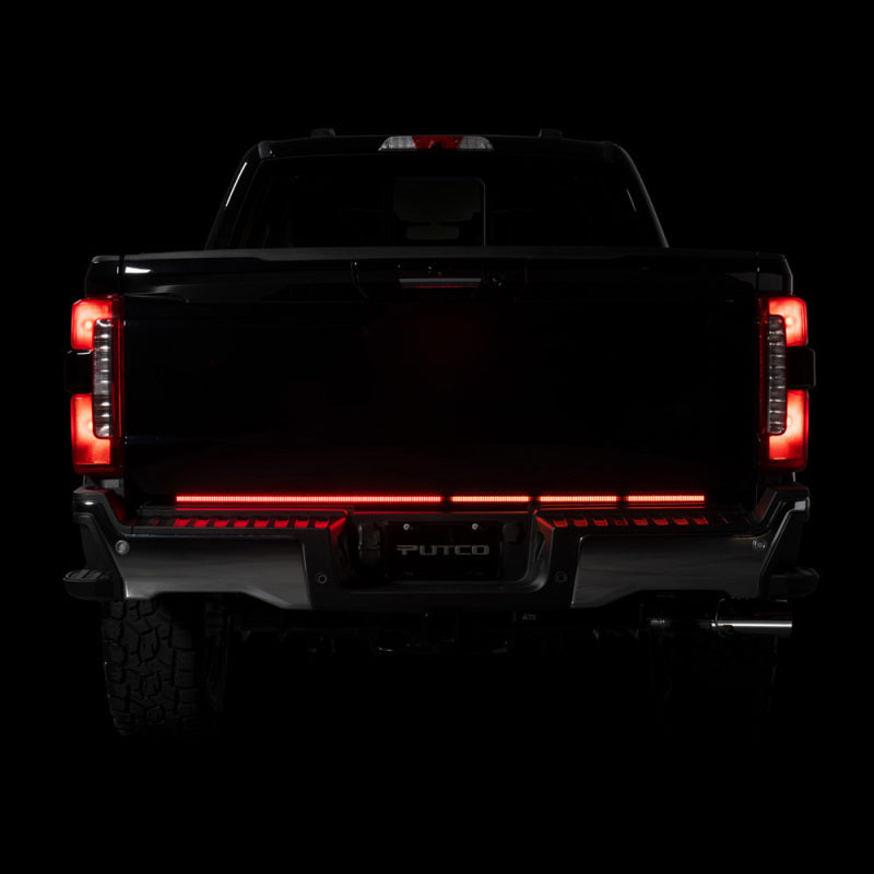 Putco 2024+ Ford F150 w/Factory LED Tail Light & OBS 60in Freedom Blade Tailgate Light Bar