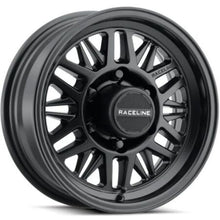 Load image into Gallery viewer, Raceline 451B Ryno TR Trailer 15x6in / 5X5 BP / 0mm Offset / 3.19mm Bore - Satin Black