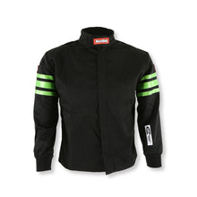 Load image into Gallery viewer, RaceQuip Green Trim SFI-1 JR. Jacket - Kids Small