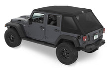 Load image into Gallery viewer, Bestop 07-18 Jeep Wrangler JK 4-Door Jeep Trektop Glide (Black Diamond)