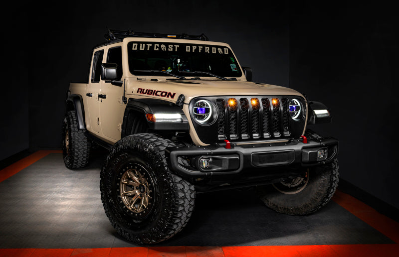 Oracle Pre-Runner Style LED Grille Kit for Jeep Gladiator JT - Amber NO RETURNS