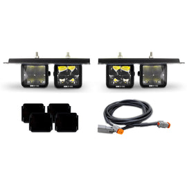 Borne Off-Road 2021+ Ford Bronco Direct Fit Pods - Modular Bumper - Kit of 4 - Fog - Up