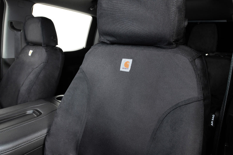 Covercraft 17-24 Dodge Ram Carhartt Super Dux SeatSaver Custom Front Row Seat Covers - Black