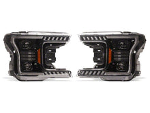 Load image into Gallery viewer, Raxiom 18-20 Ford F-150 LED Halo Surround Headlights with Amber DRL- Black Housing- Clear Lens