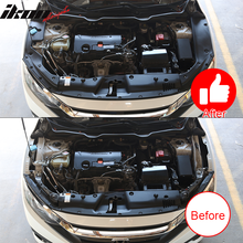 Load image into Gallery viewer, 2016-2020 Honda Civic Unpainted Black Engine Bay Side Panel Covers ABS