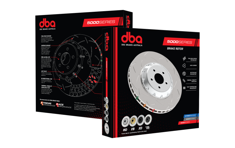 DBA 09+ Nissan GTR R-35 Front Drilled & Slotted 5000 Series Brembo Only Replacement Disc (No hardwar