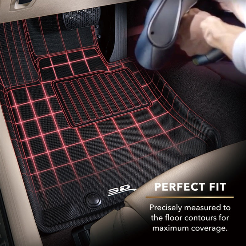 3D MAXpider 2010-2013 Hyundai Tucson Kagu 1st & 2nd Row Floormats - Black