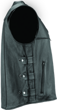 Load image into Gallery viewer, Kuryakyn By River Road Plains Leather Vest Black - Small