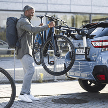 Load image into Gallery viewer, Thule OutWay Hanging-Style Trunk Bike Rack (Up to 3 Bikes) - Silver/Black