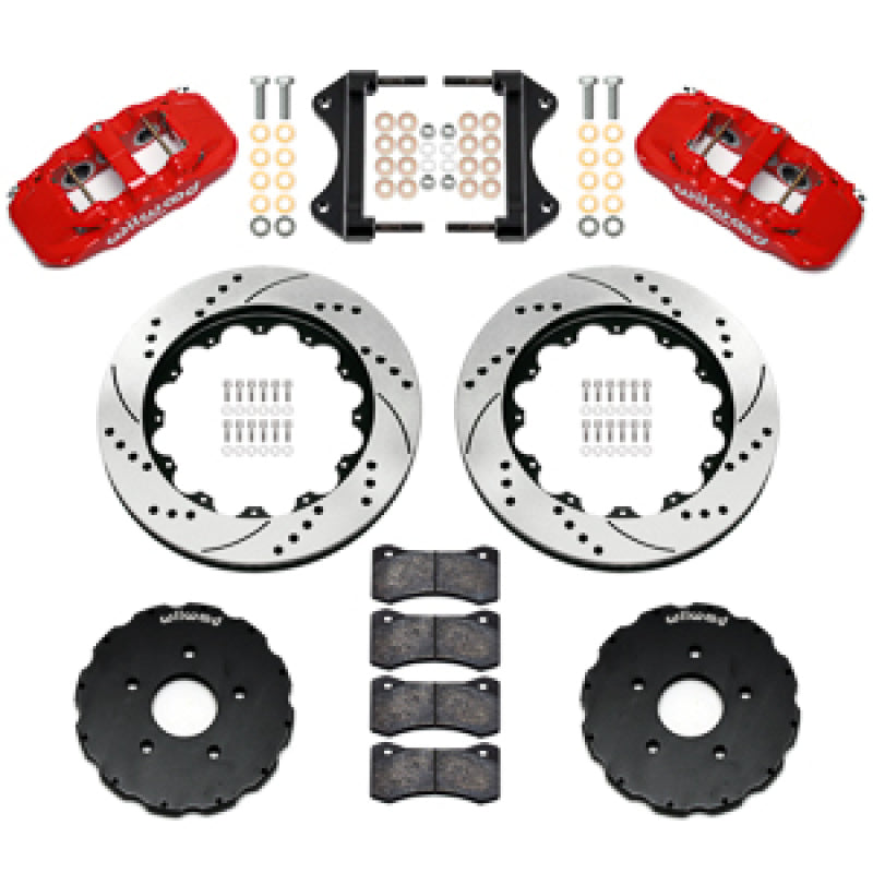 Wilwood kit front AERO6 C7 vette 2014-UP 14.00 rotor SRP red